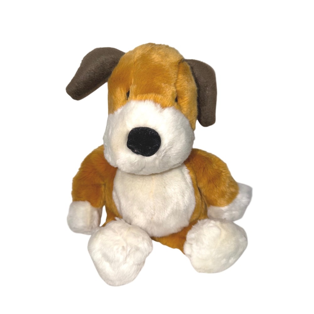 Vintage Kipper The Dog Toy Plush Puppy Dog Stuffed Animal Brown 12"